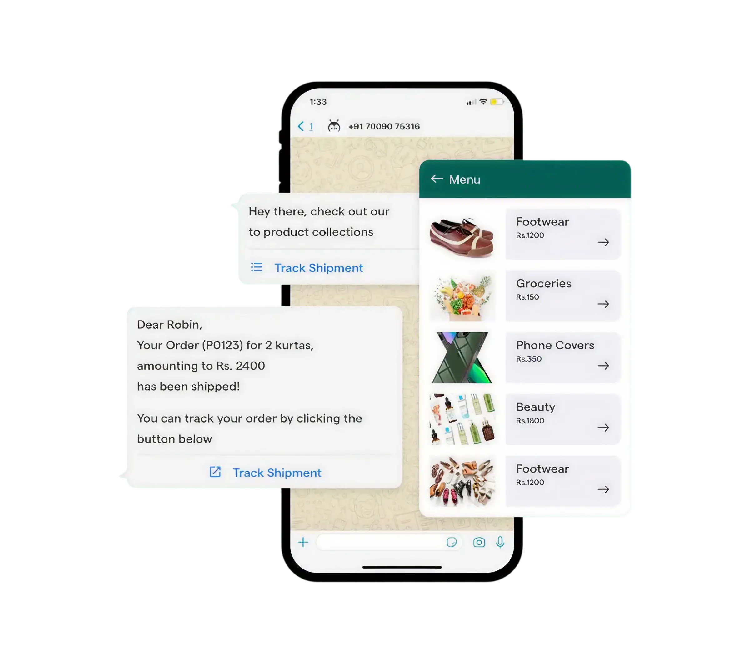Build WhatsApp Chatbots. No Code. No Hassle.